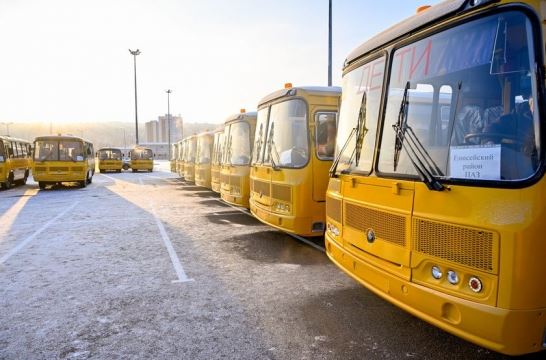 В Красноярский край поступило 50 новых школьных автобусов